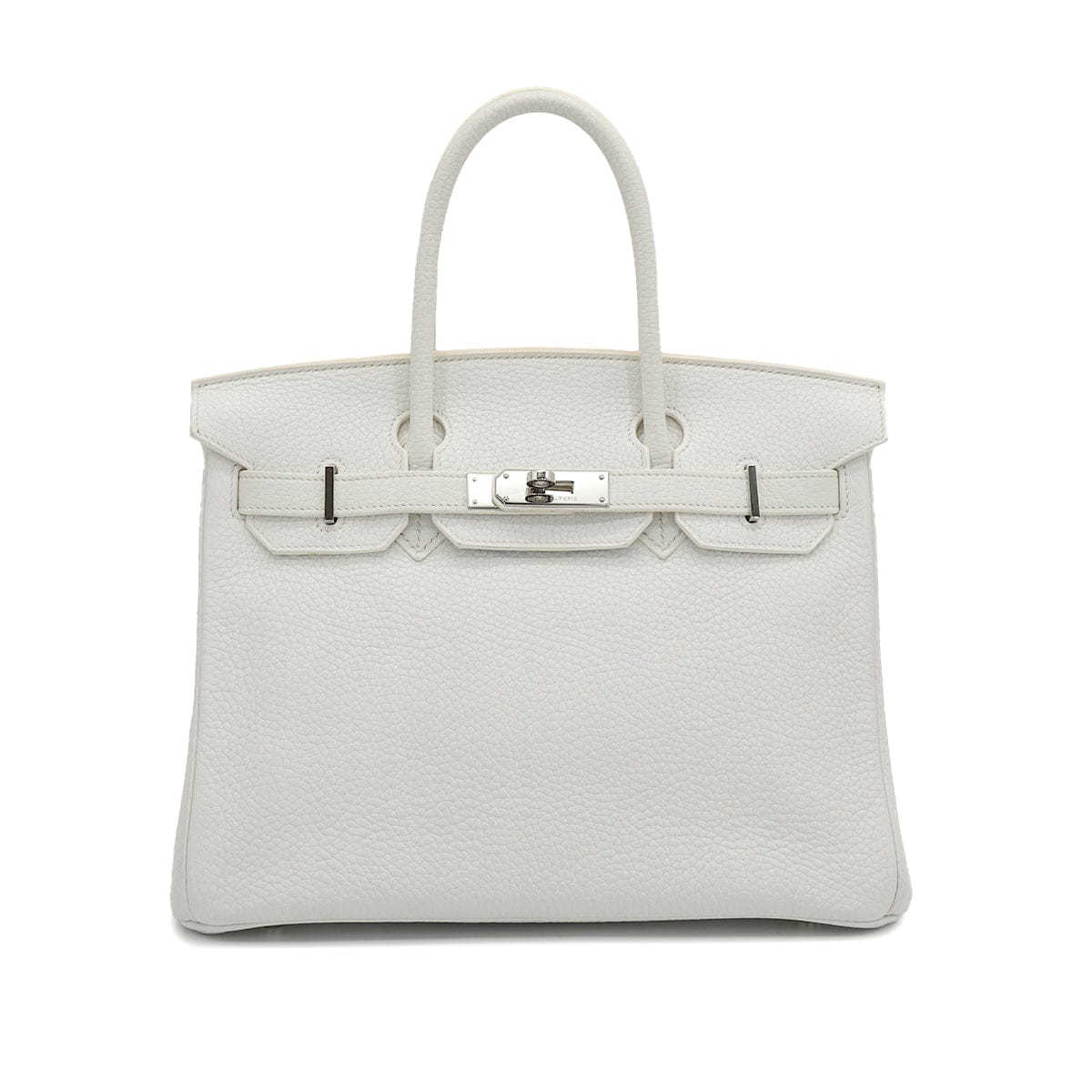Luxury Promise Japan HERMES BIRKIN 30 WHITE TAURILLON CLEMENCE HAND BAG 2007 SQUARE K STAMP PALLADIUM HARDWARE 90331000