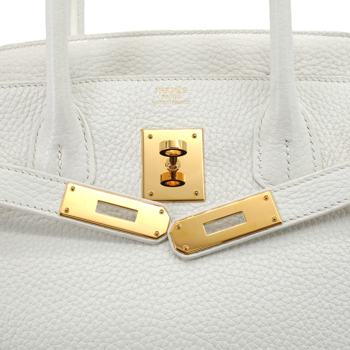 Luxury Promise Japan HERMES BIRKIN 30 WHITE TAURILLON CLEMENCE HAND BAG 2016 X STAMP PALLADIUM HARDWARE 90331407