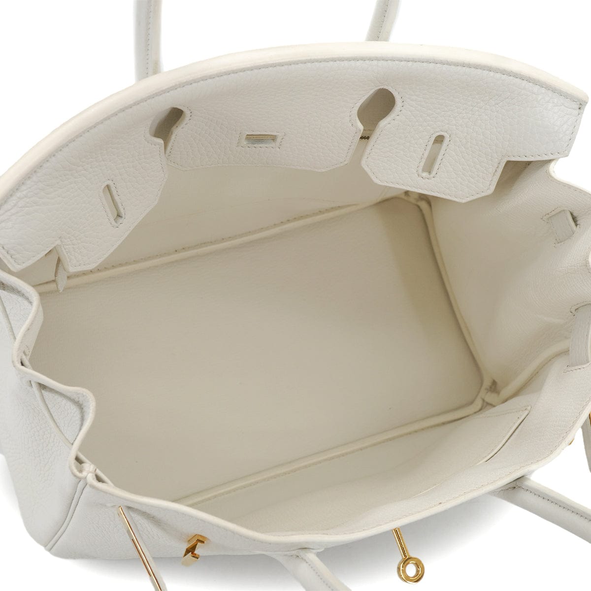 Luxury Promise Japan HERMES BIRKIN 30 WHITE TAURILLON CLEMENCE HAND BAG 2016 X STAMP PALLADIUM HARDWARE 90331407