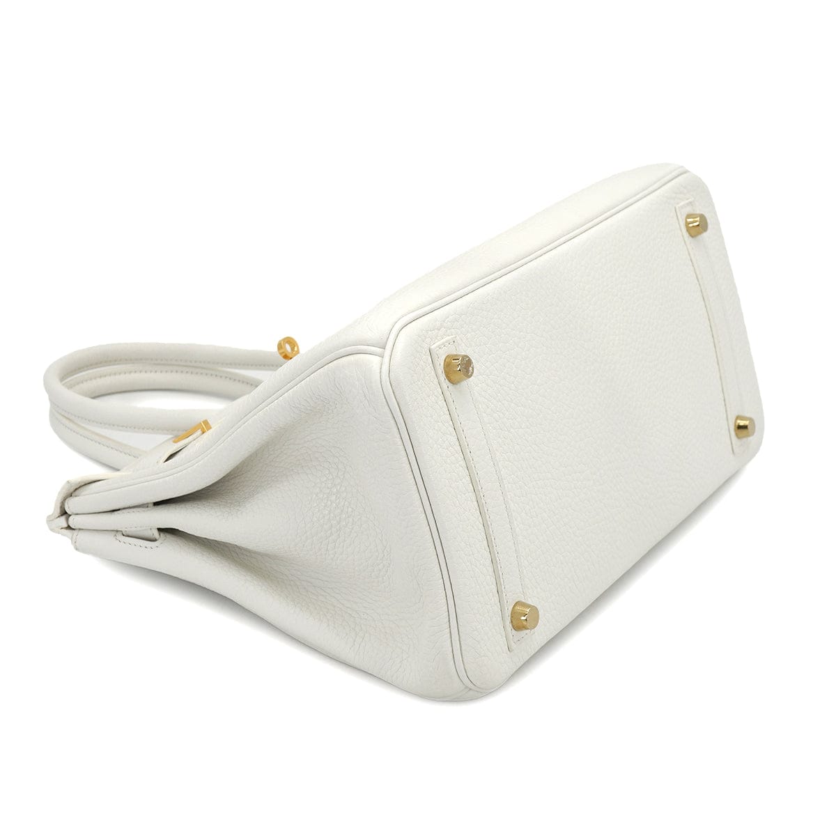 Luxury Promise Japan HERMES BIRKIN 30 WHITE TAURILLON CLEMENCE HAND BAG 2016 X STAMP PALLADIUM HARDWARE 90331407
