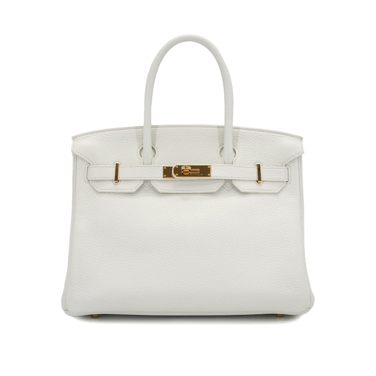 Luxury Promise Japan HERMES BIRKIN 30 WHITE TAURILLON CLEMENCE HAND BAG 2016 X STAMP PALLADIUM HARDWARE 90331407