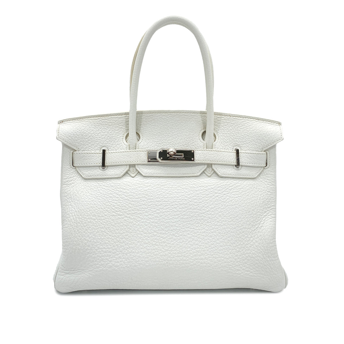 Luxury Promise Japan HERMES BIRKIN 30 WHITE TAURILLON CLEMENCE HAND BAG □N SHW 90301658