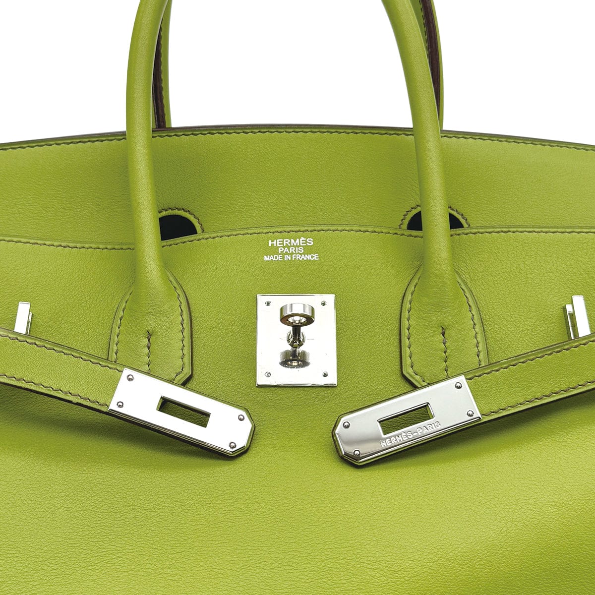 Luxury Promise Japan HERMES BIRKIN 35 ANIS GREEN SWIFT HAND BAG 2006 SQUARE J PALLADIUM HARDWARE 90312705