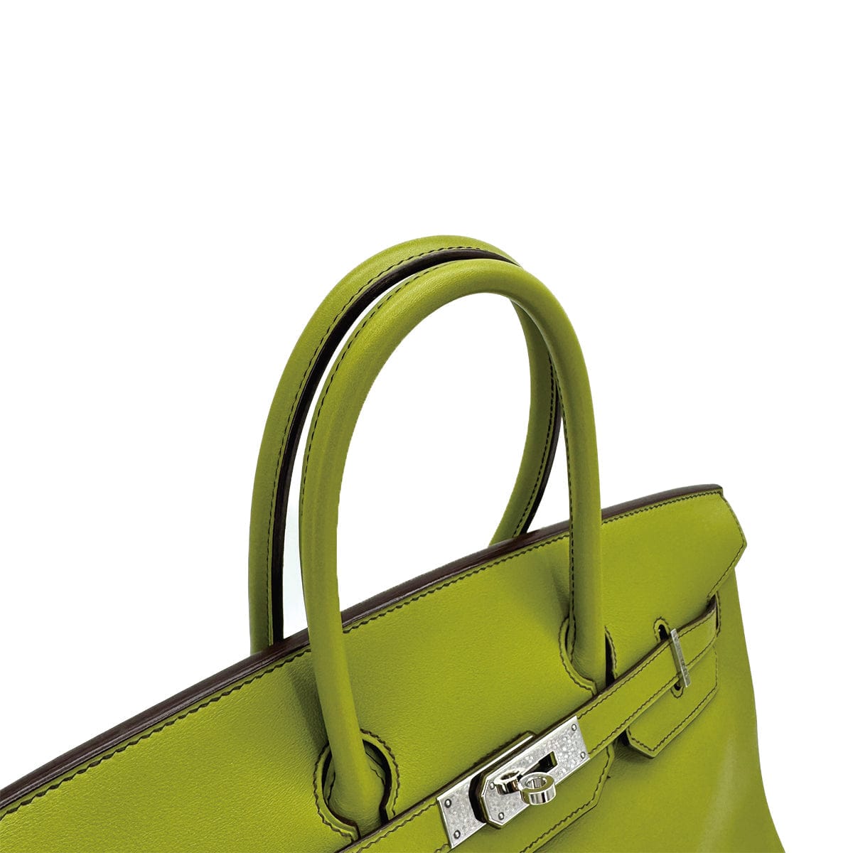 Luxury Promise Japan HERMES BIRKIN 35 ANIS GREEN SWIFT HAND BAG 2006 SQUARE J PALLADIUM HARDWARE 90312705