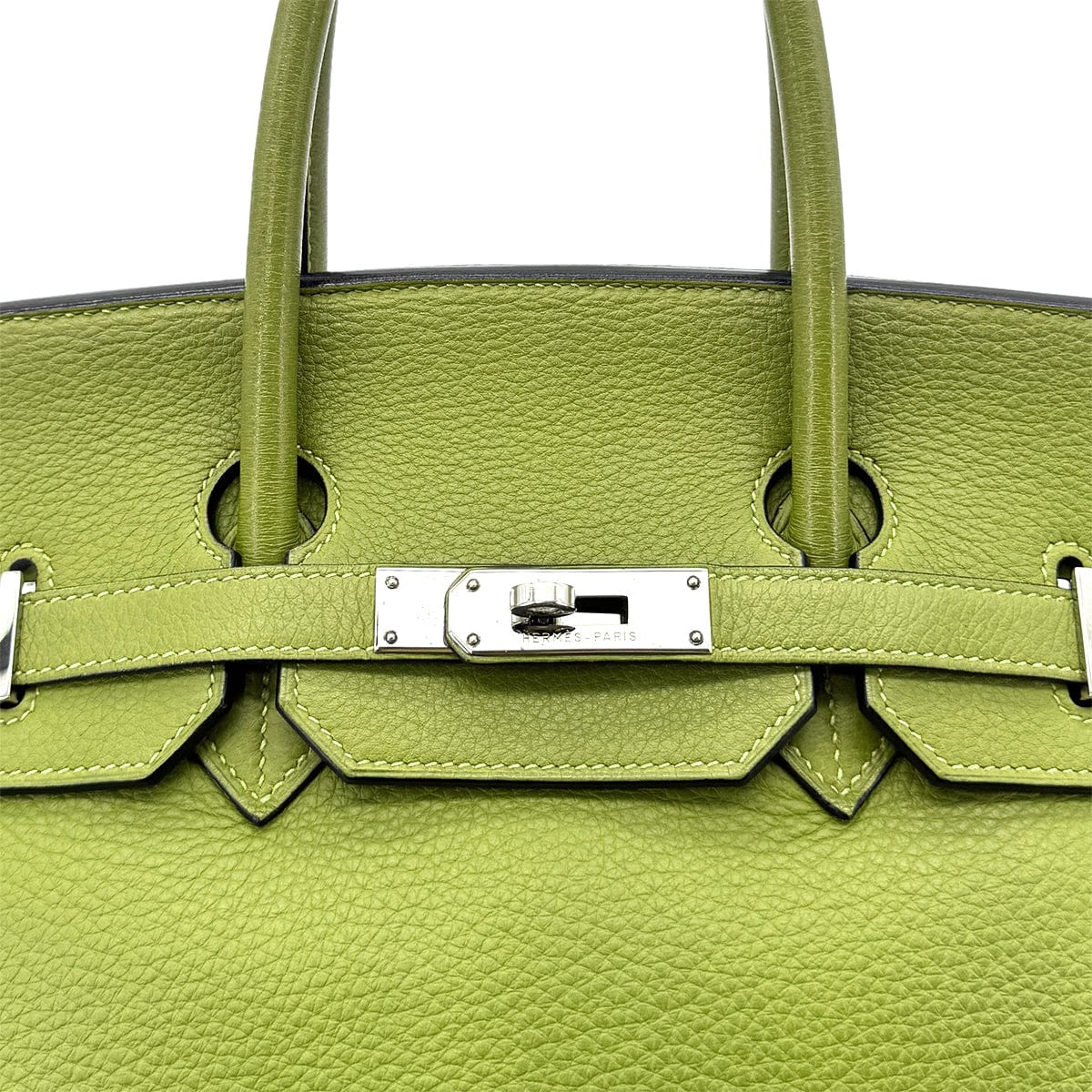 Luxury Promise Japan HERMES BIRKIN 35 ANIS GREEN TAURILLON CLEMENCE HAND BAG ▢H SHW 90285743
