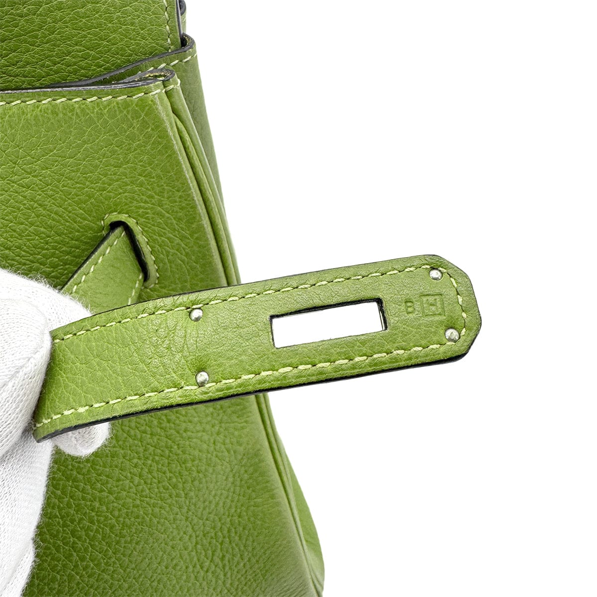 Luxury Promise Japan HERMES BIRKIN 35 ANIS GREEN TAURILLON CLEMENCE HAND BAG ▢H SHW 90285743