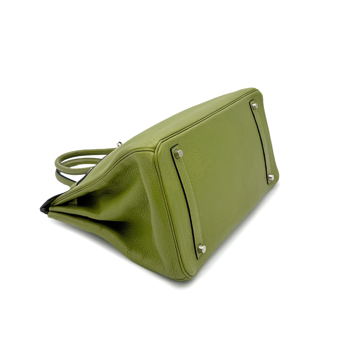 Luxury Promise Japan HERMES BIRKIN 35 ANIS GREEN TAURILLON CLEMENCE HAND BAG ▢H SHW 90285743
