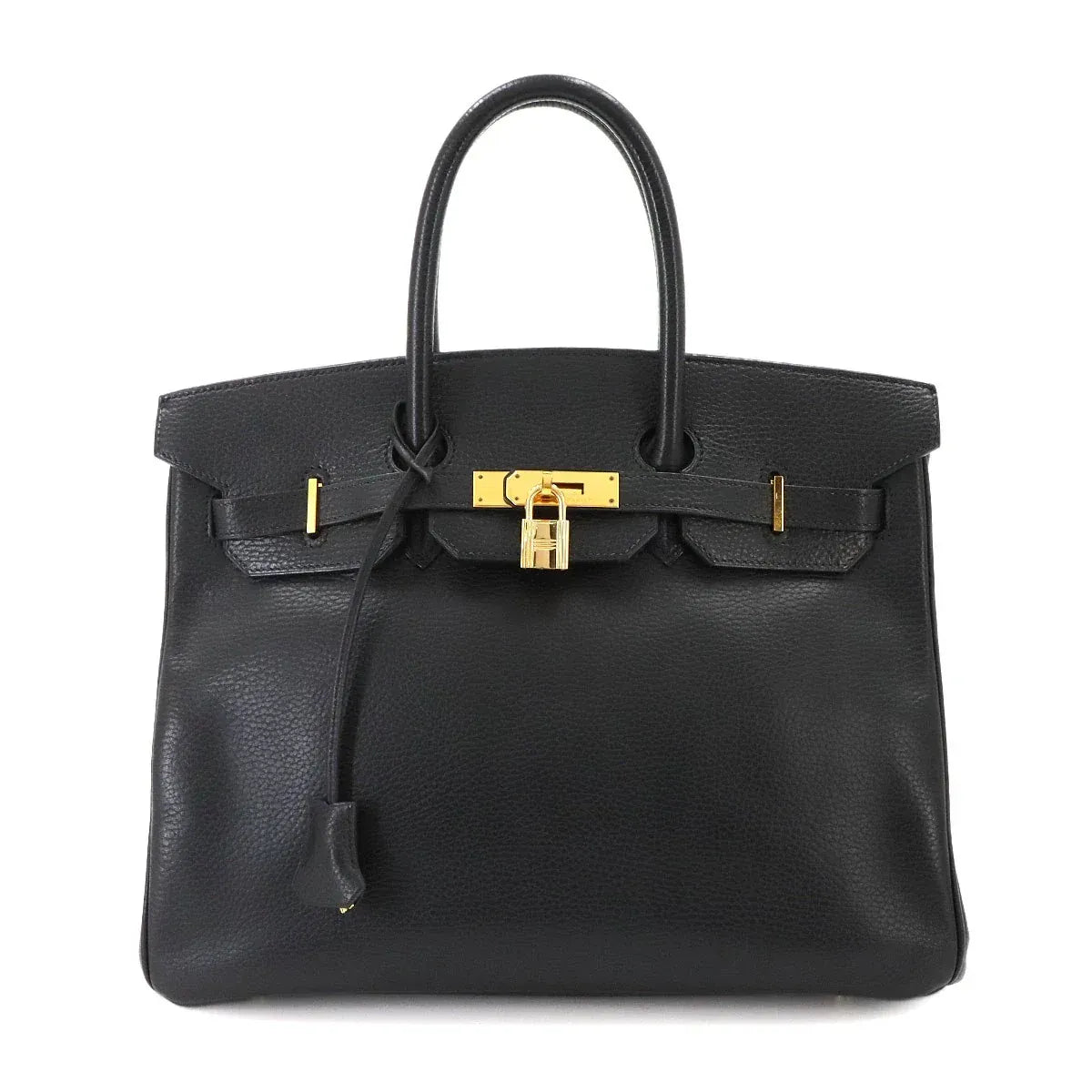 Luxury Promise Japan HERMES Birkin 35 Ardennes Leather Black Hand Bag Purse 90340641