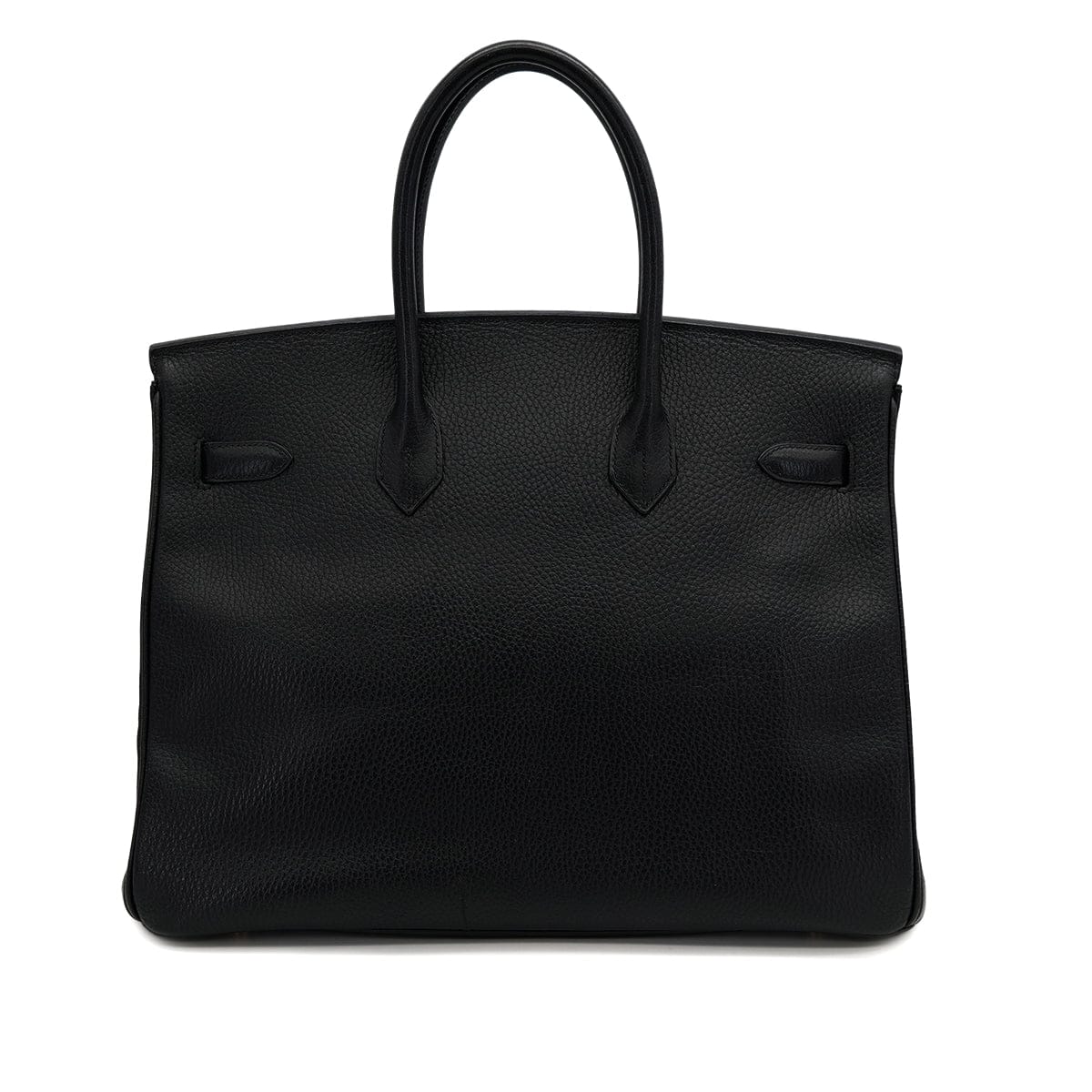 Luxury Promise Japan HERMES BIRKIN 35 BLACK ARDENNES HAND BAG 1998 SQUARE B GOLD HARDWARE 90318615