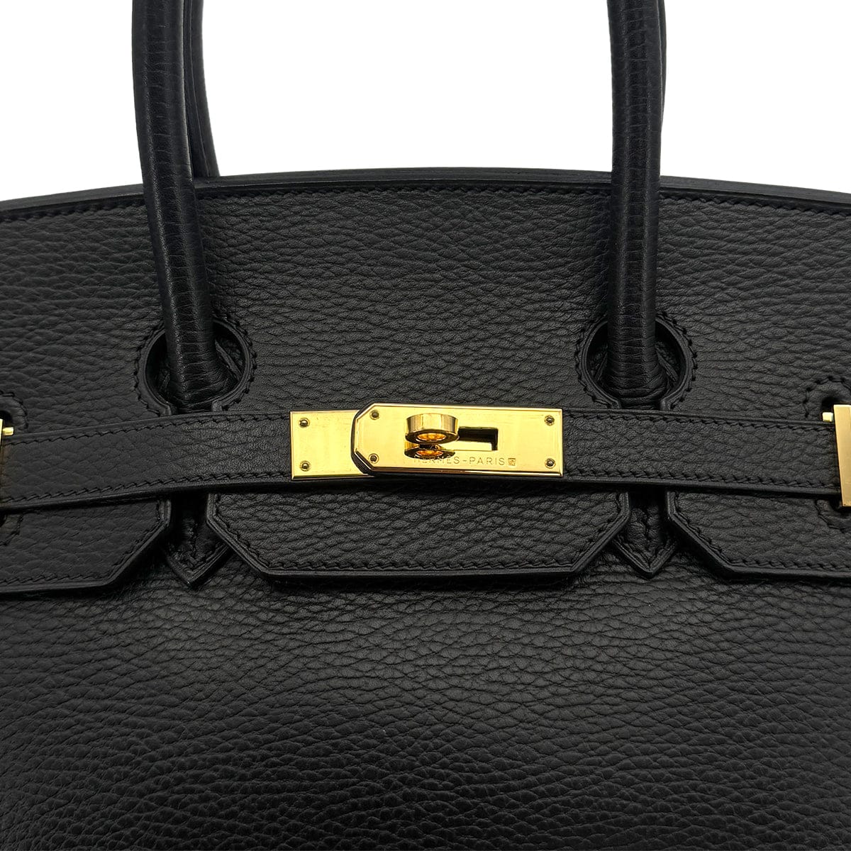 Luxury Promise Japan HERMES BIRKIN 35 BLACK ARDENNES HAND BAG 2002 SQUARE F GOLD HARDWARE 90323088