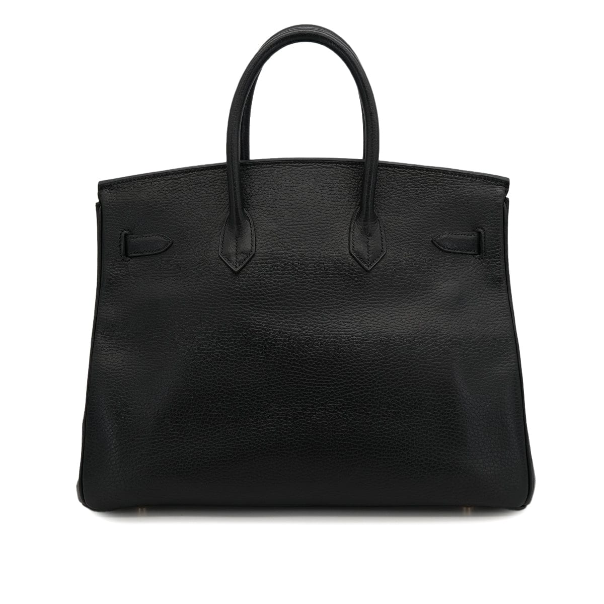 Luxury Promise Japan HERMES BIRKIN 35 BLACK ARDENNES HAND BAG 2002 SQUARE F GOLD HARDWARE 90323088