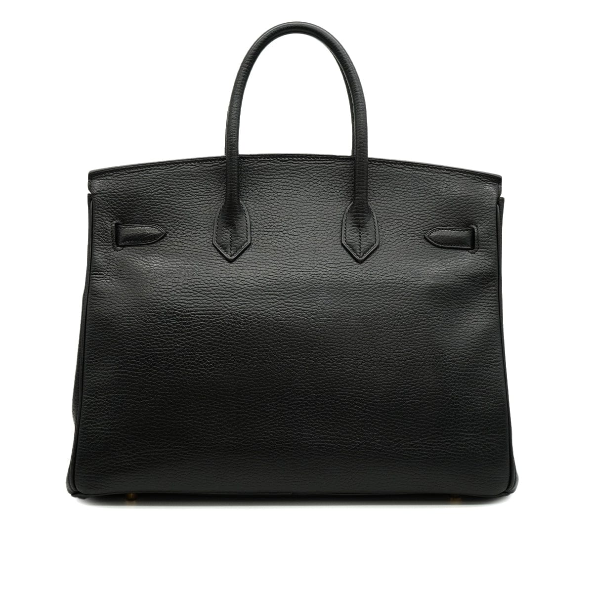 Luxury Promise Japan HERMES BIRKIN 35 BLACK ARDENNES HAND BAG 2002 SQUARE F GOLD HARDWARE 90328122
