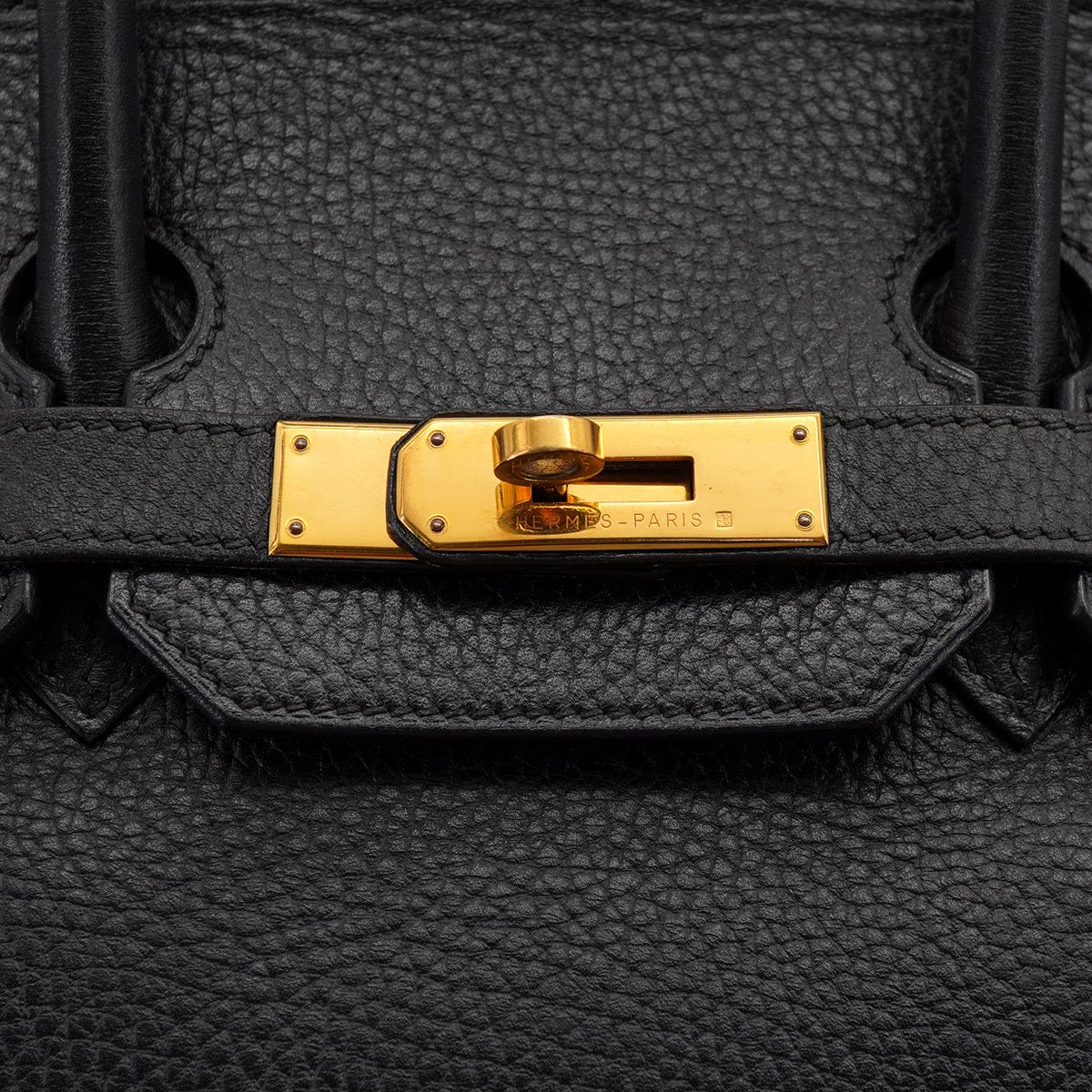 Luxury Promise Japan HERMES BIRKIN 35 BLACK ARDENNES HAND BAG GOLD HARDWARE 90327985