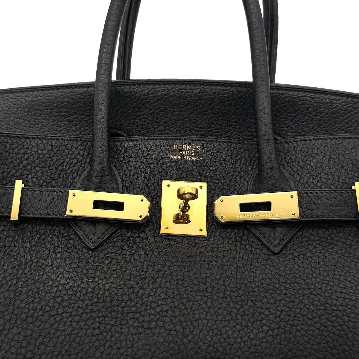 Luxury Promise Japan HERMES BIRKIN 35 BLACK FJORD HAND BAG □H GHW 90276384