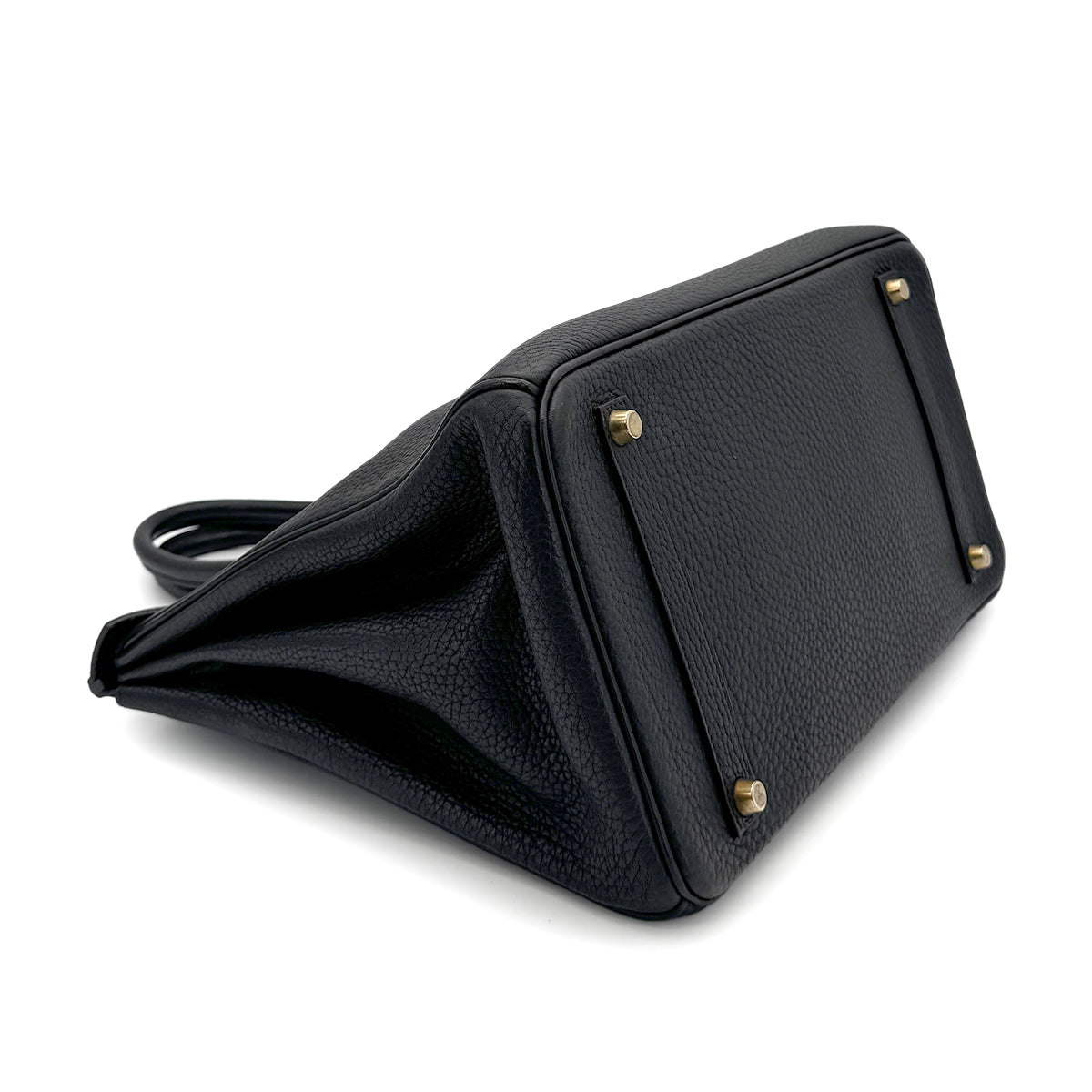 Luxury Promise Japan HERMES BIRKIN 35 BLACK FJORD HAND BAG □H GHW 90276384