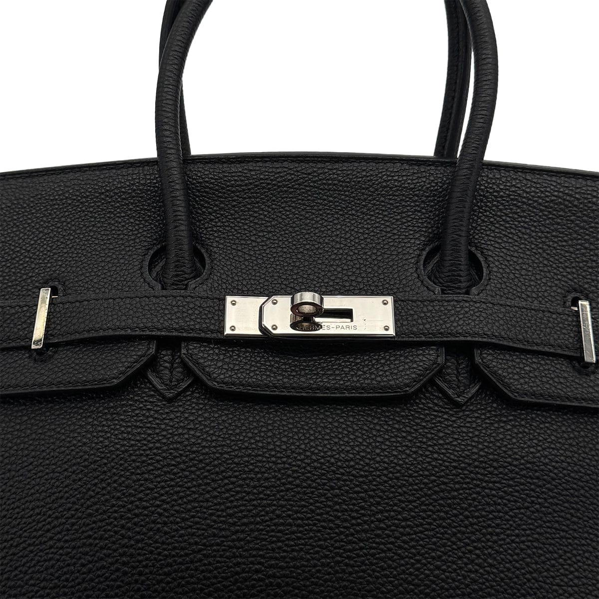 Luxury Promise Japan HERMES BIRKIN 35 BLACK TOGO HAND BAG 2006 SQUARE J PALLADIUM HARDWARE 90312933
