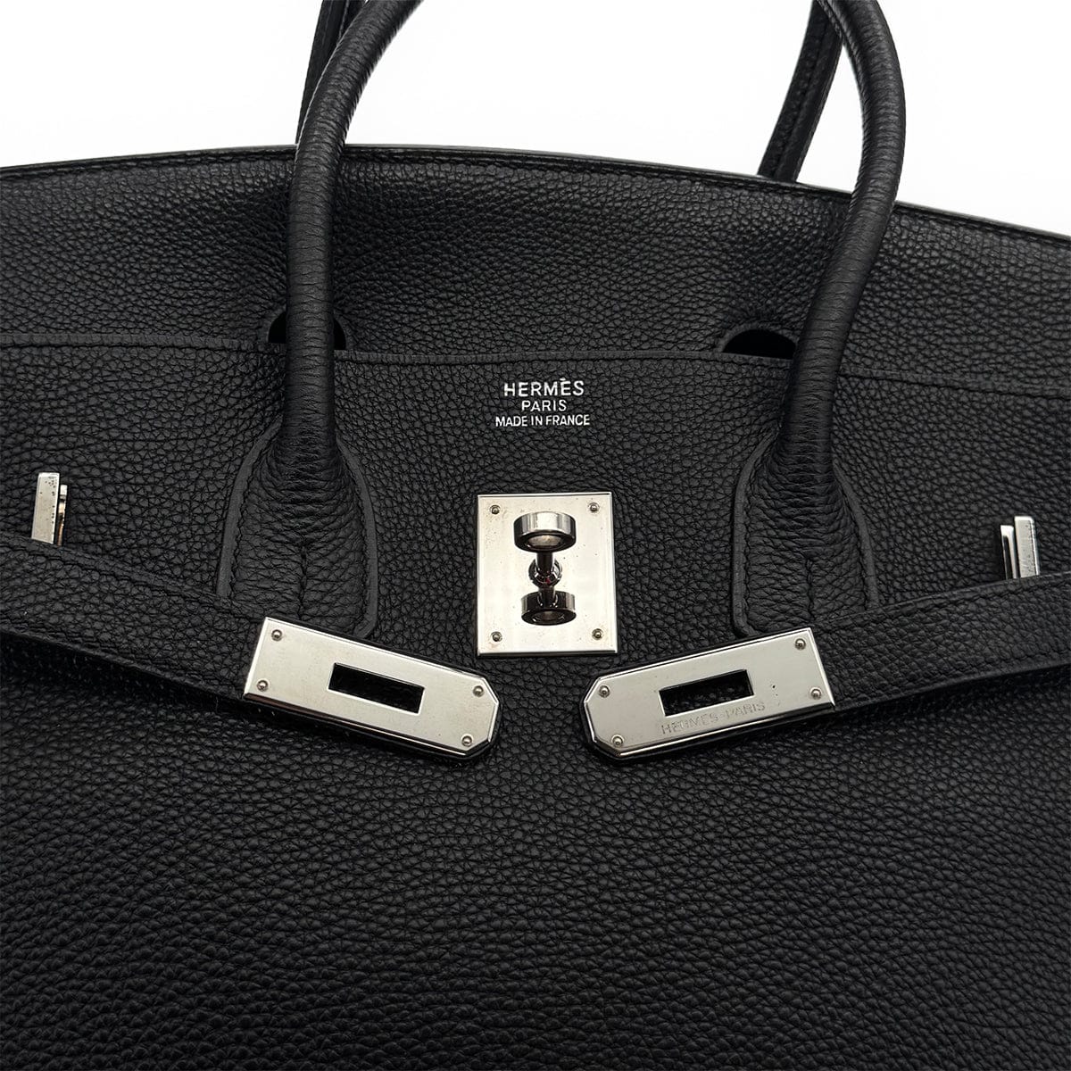 Luxury Promise Japan HERMES BIRKIN 35 BLACK TOGO HAND BAG 2006 SQUARE J PALLADIUM HARDWARE 90312933