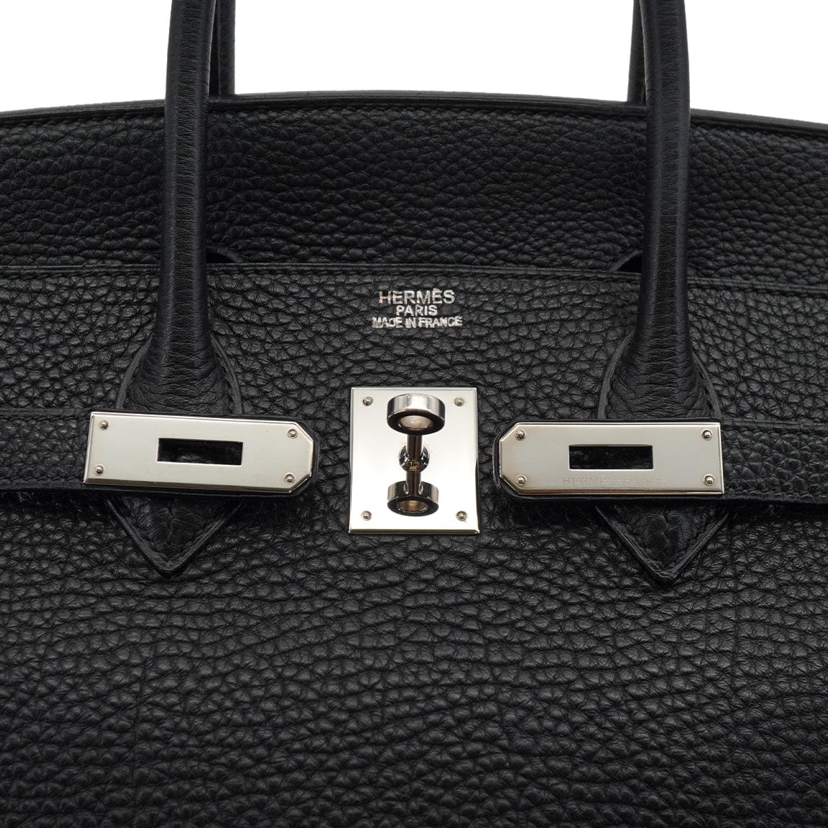 Luxury Promise Japan HERMES BIRKIN 35 BLACK TOGO HAND BAG 2007 SQUARE K PALLADIUM HARDWARE 90331854