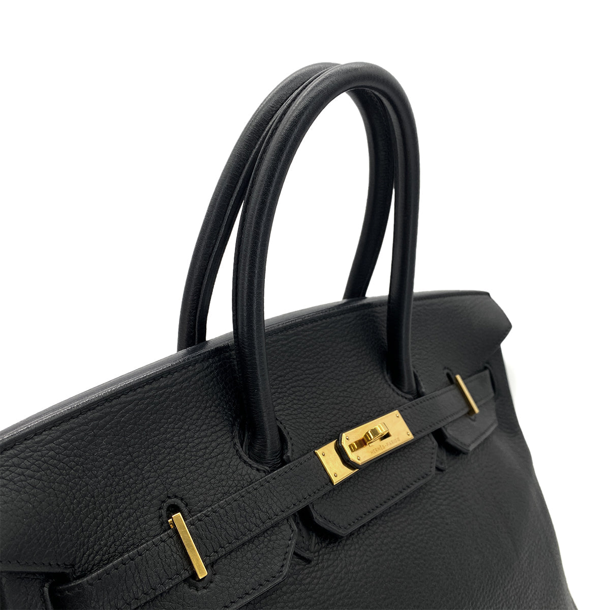 Luxury Promise Japan HERMES BIRKIN 35 BLACK TOGO HAND BAG □G GHW 90297513