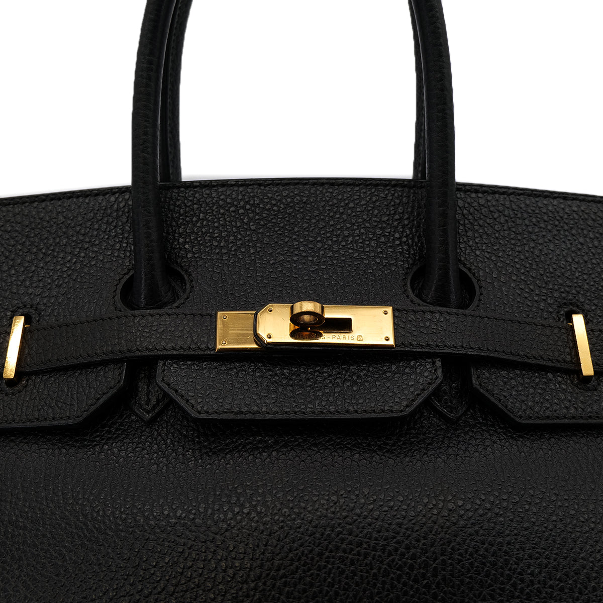 Luxury Promise Japan HERMES BIRKIN 35 BLACK VACHE LIEGEE HAND BAG □C GHW 90301844