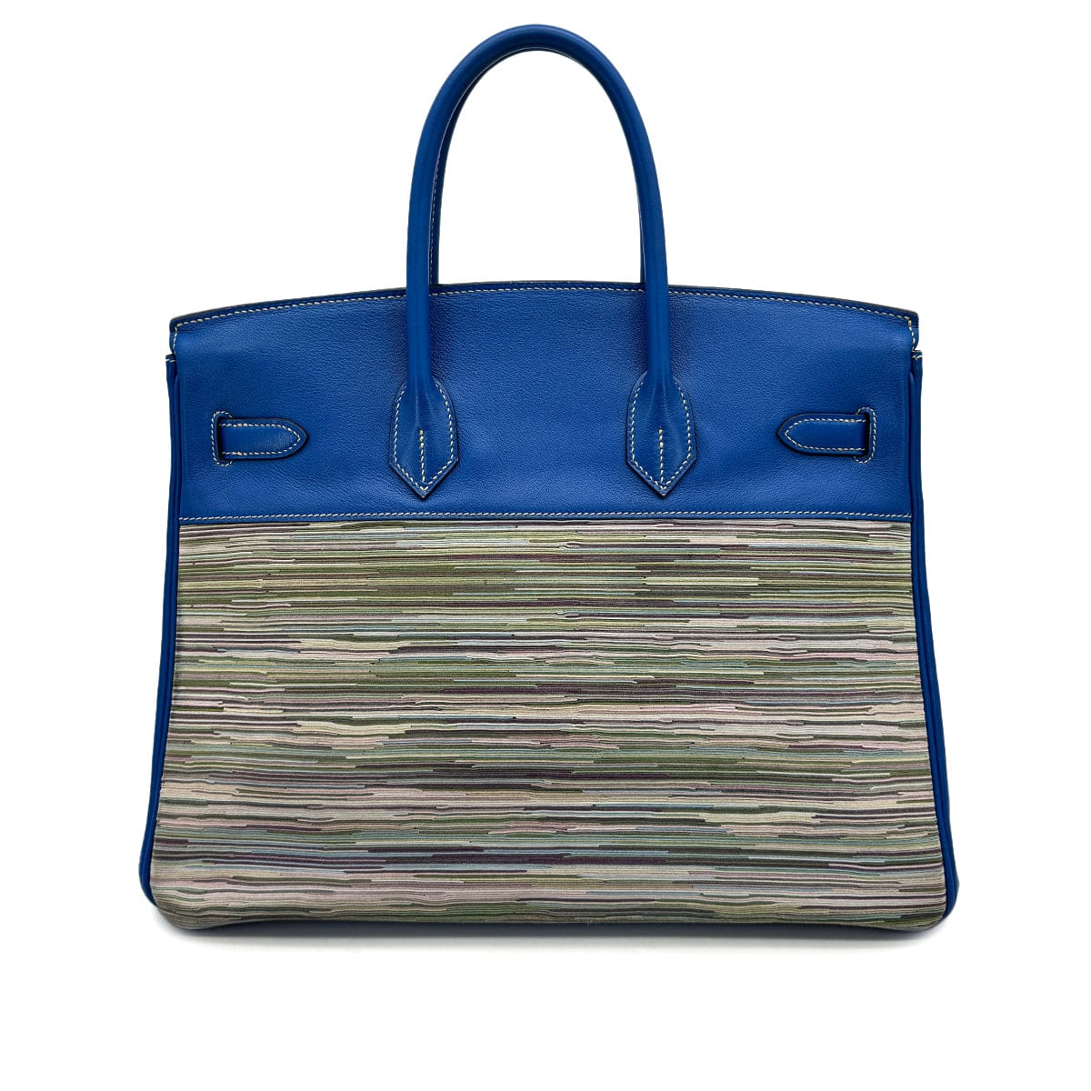 Luxury Promise Japan HERMES BIRKIN 35 BLUE FRANCE VEAU GULLIVER VIBRATO HAND BAG 2002 SQUARE F GOLD HARDWARE 90319534