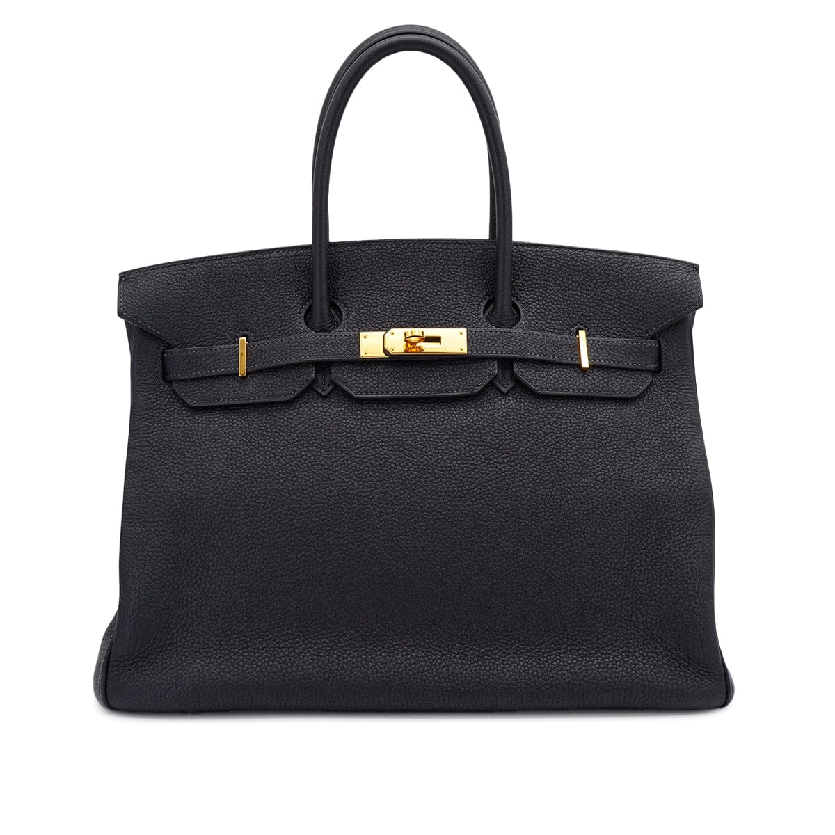 Luxury Promise Japan HERMES BIRKIN 35 BLUE INDIGO TOGO HAND BAG 2005 SQUARE I GOLD HARDWARE 90326674