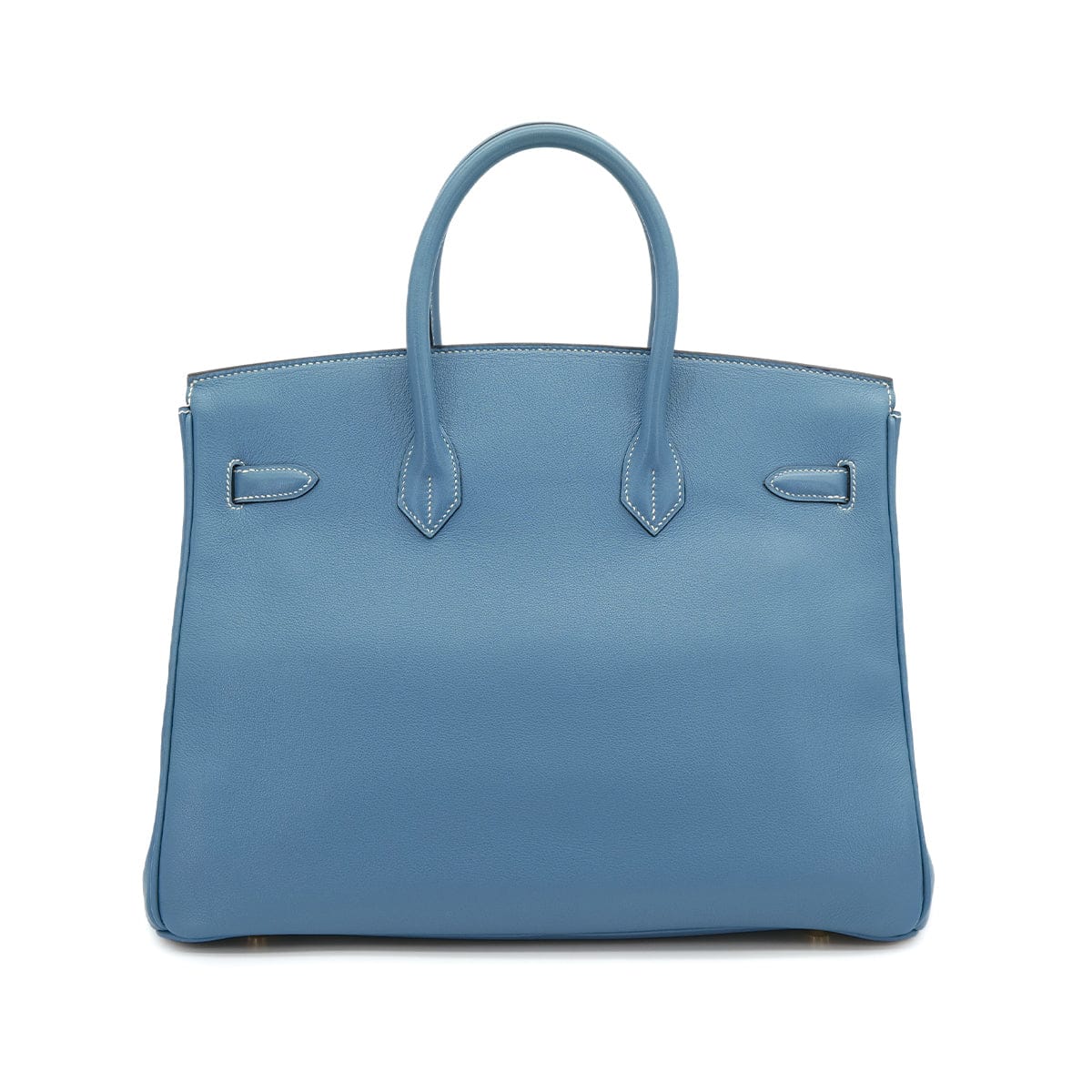 Luxury Promise Japan HERMES BIRKIN 35 BLUE JEAN SWIFT HAND BAG □B GOLD HARDWARE 90309820