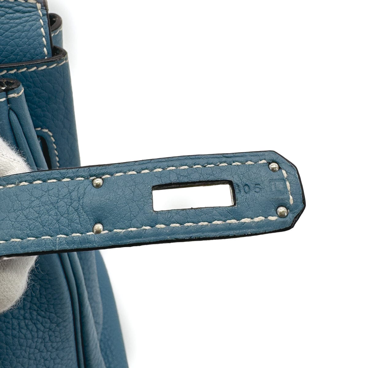 Luxury Promise Japan HERMES BIRKIN 35 BLUE JEAN TAURILLON CLEMENCE HAND BAG ▢L PALLADIUM HARDWARE 90309808