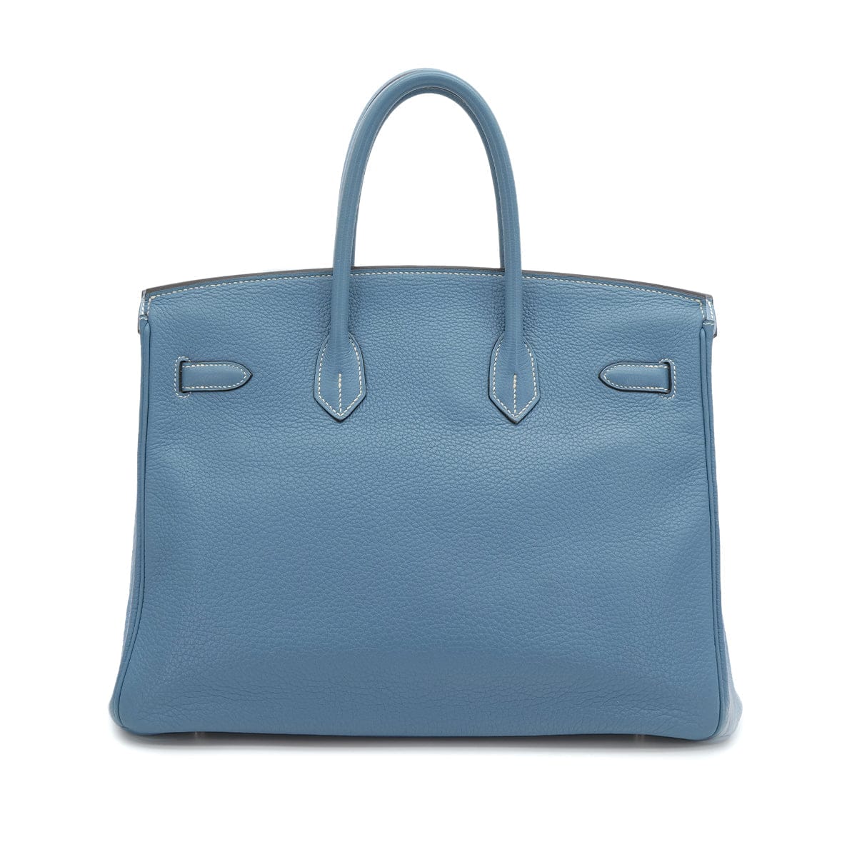 Luxury Promise Japan HERMES BIRKIN 35 BLUE JEAN TAURILLON CLEMENCE HAND BAG ▢L PALLADIUM HARDWARE 90309808