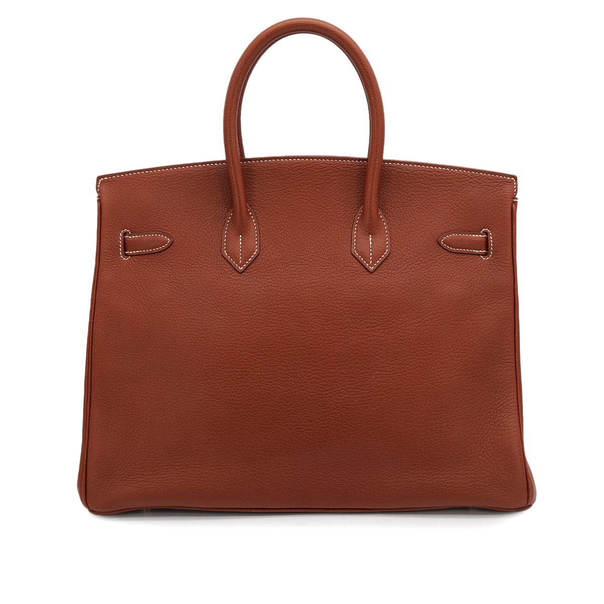 Luxury Promise Japan HERMES BIRKIN 35 COGNAC FJORD HAND BAG 2000 SQUARE D GOLD HARDWARE 90314442