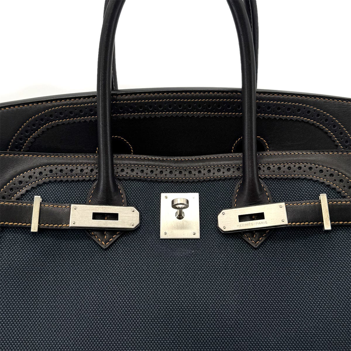 Luxury Promise Japan HERMES BIRKIN 35 GHILLIES BLACK DENIM FONC EVERCALF TOILE H HAND BAG □P SHW 90288489