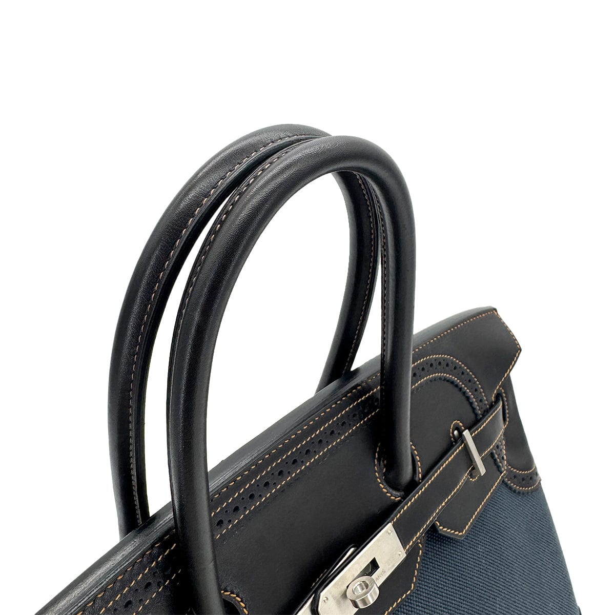 Luxury Promise Japan HERMES BIRKIN 35 GHILLIES BLACK DENIM FONC EVERCALF TOILE H HAND BAG □P SHW 90288489