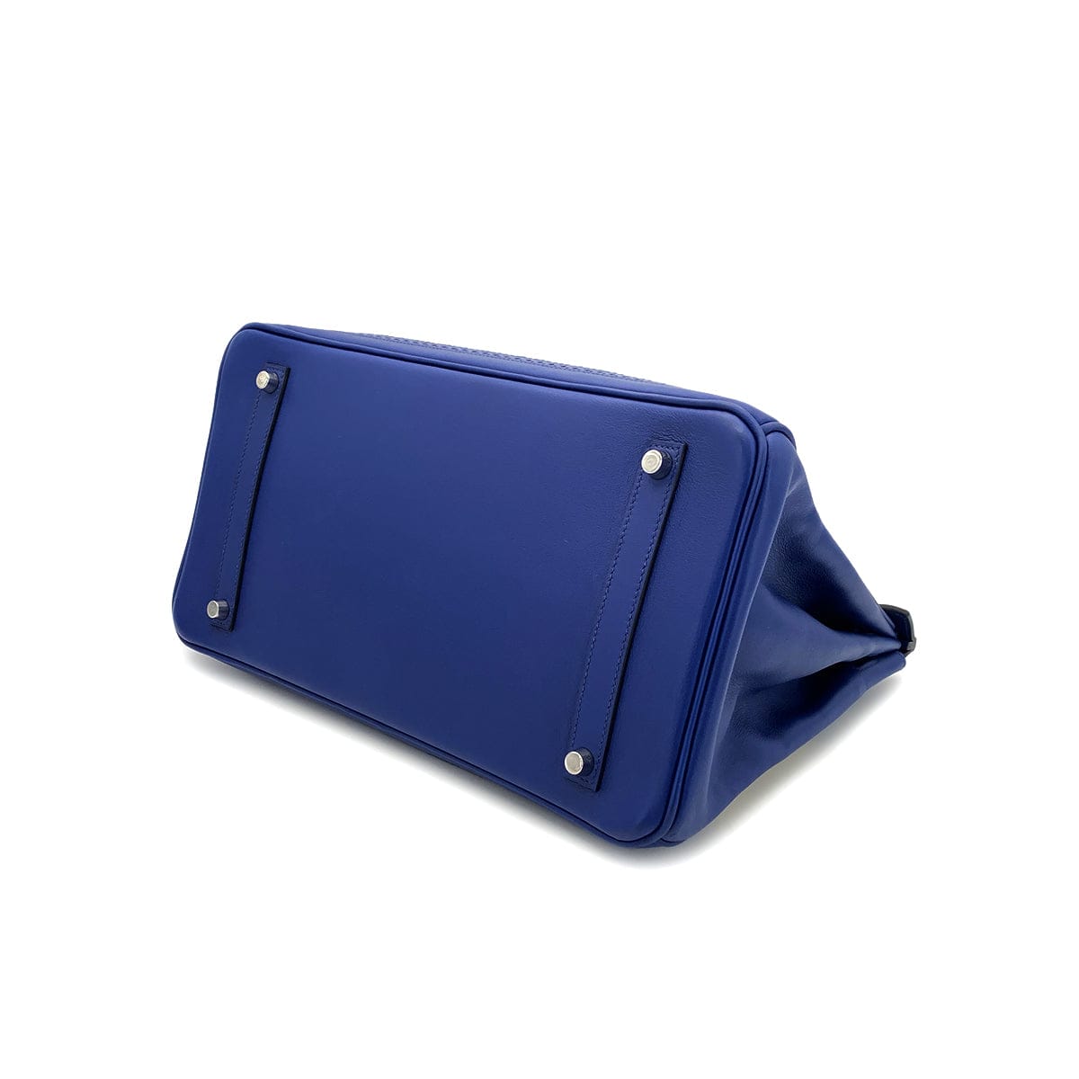 Luxury Promise Japan HERMES BIRKIN 35 GHILLIES BLUE SAPHIR SWIFT TOILE H HAND BAG R SHW 90301720