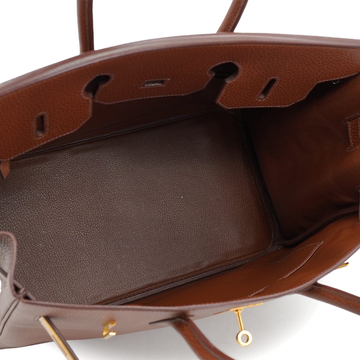 Luxury Promise Japan HERMES BIRKIN 35 MARRON FONCE ARDENNES HAND BAG 2003 SQUARE G GOLD HARDWARE 90326744