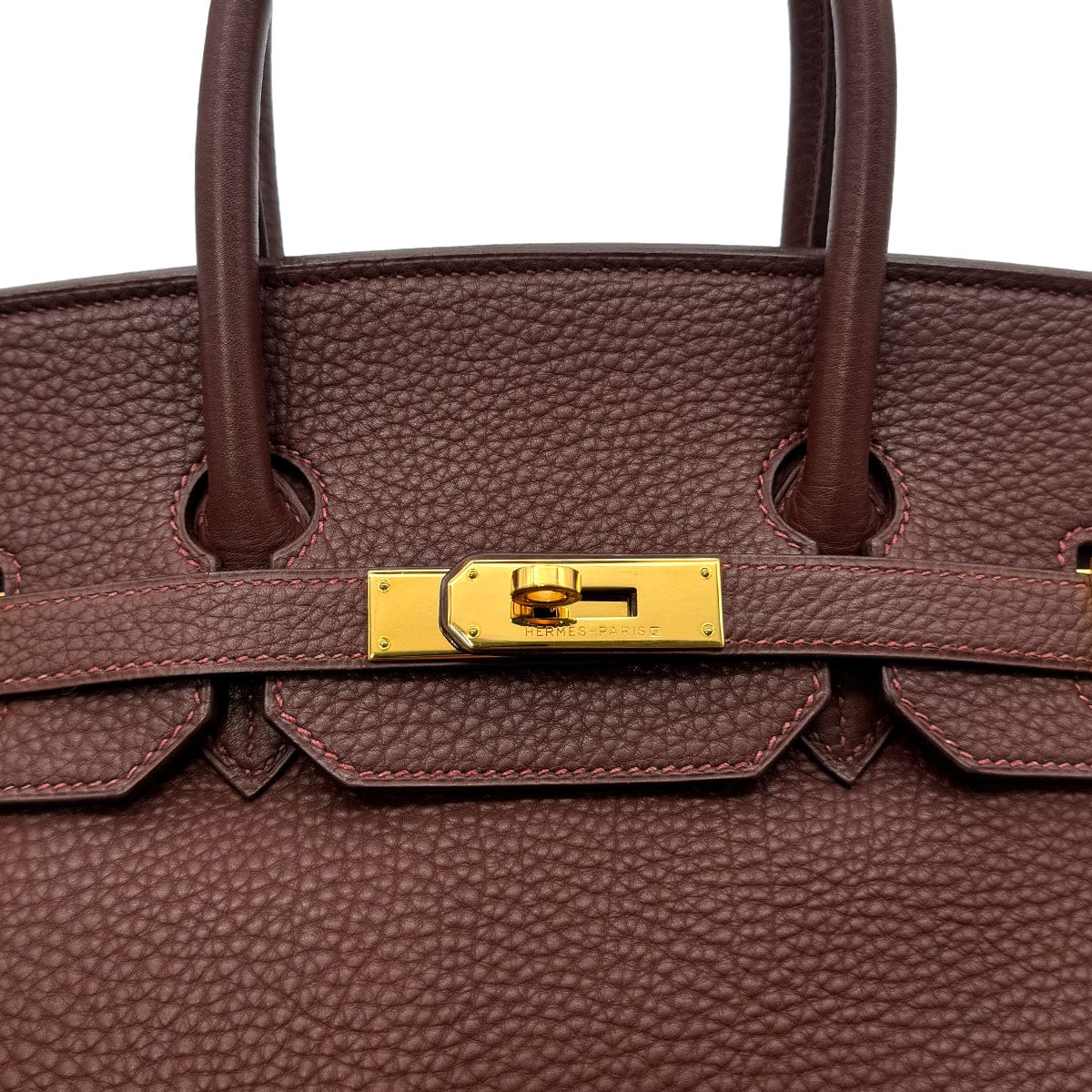 Luxury Promise Japan HERMES BIRKIN 35 MARRON FONCE TOGO HAND BAG □C GHW 90300551