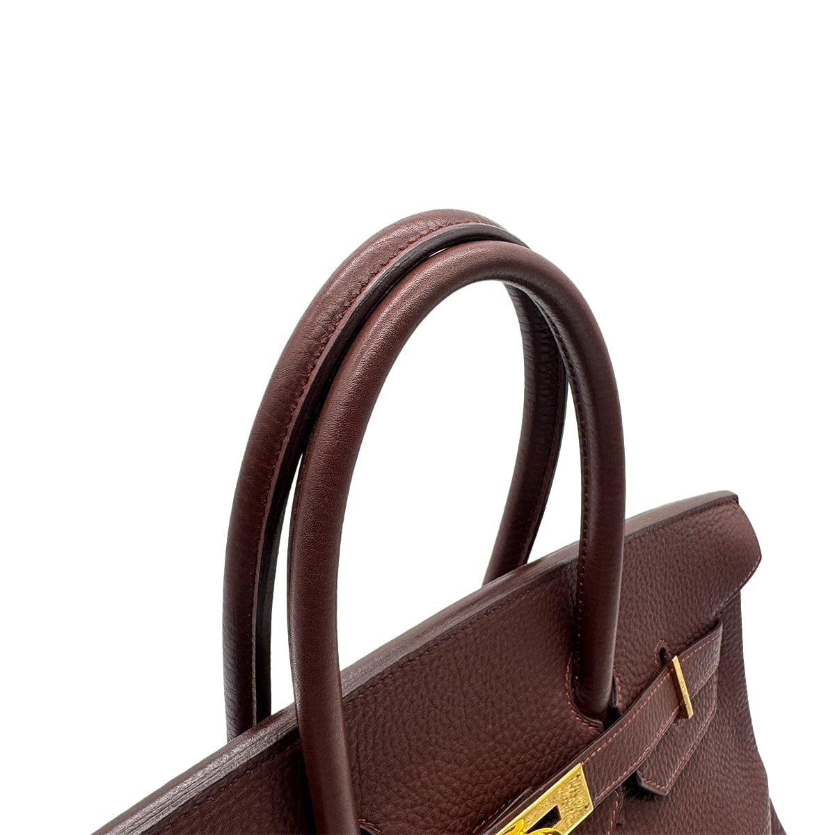 Luxury Promise Japan HERMES BIRKIN 35 MARRON FONCE TOGO HAND BAG □C GHW 90300551