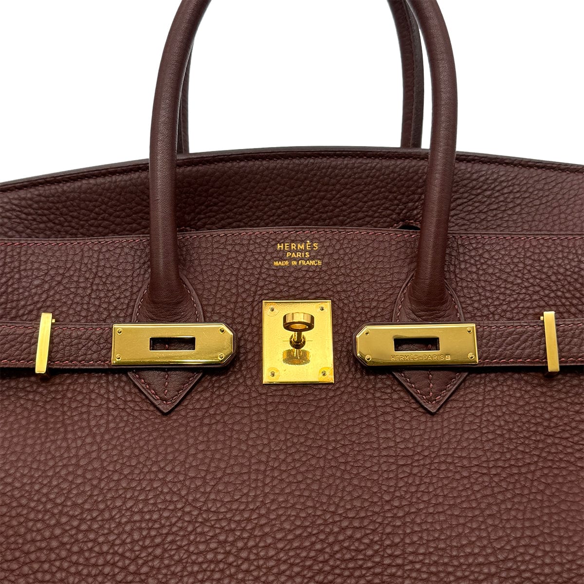 Luxury Promise Japan HERMES BIRKIN 35 MARRON FONCE TOGO HAND BAG □C GHW 90300551