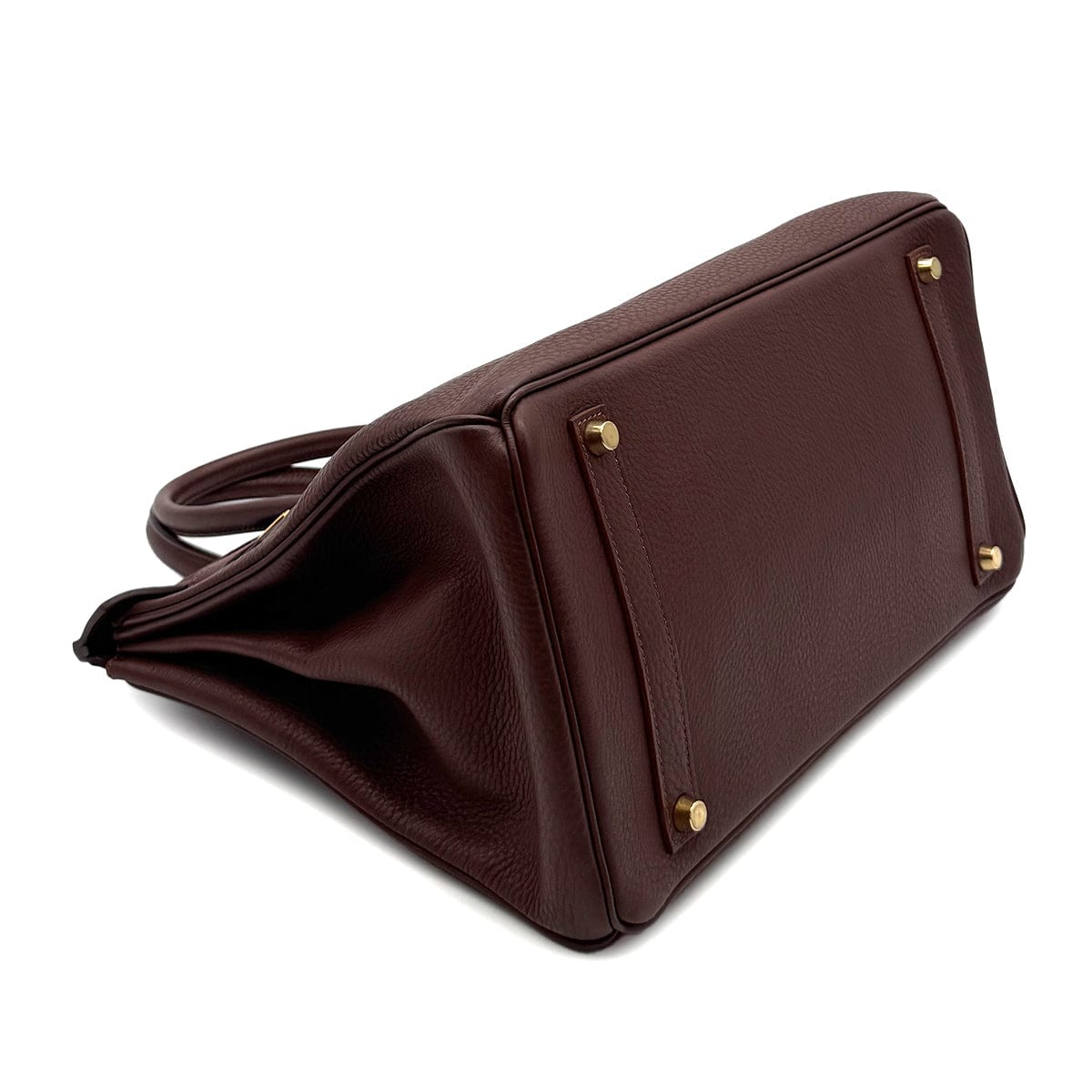 Luxury Promise Japan HERMES BIRKIN 35 MARRON FONCE TOGO HAND BAG □C GHW 90300551