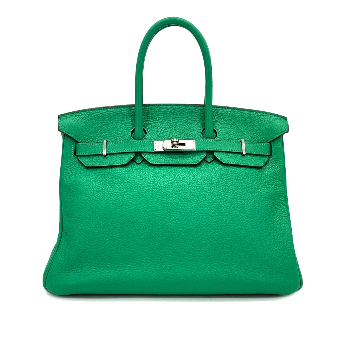 Luxury Promise Japan HERMES BIRKIN 35 MENTHE TAURILLON CLEMENCE HAND BAG 2012 SQUARE P PALLADIUM HARDWARE 90324743