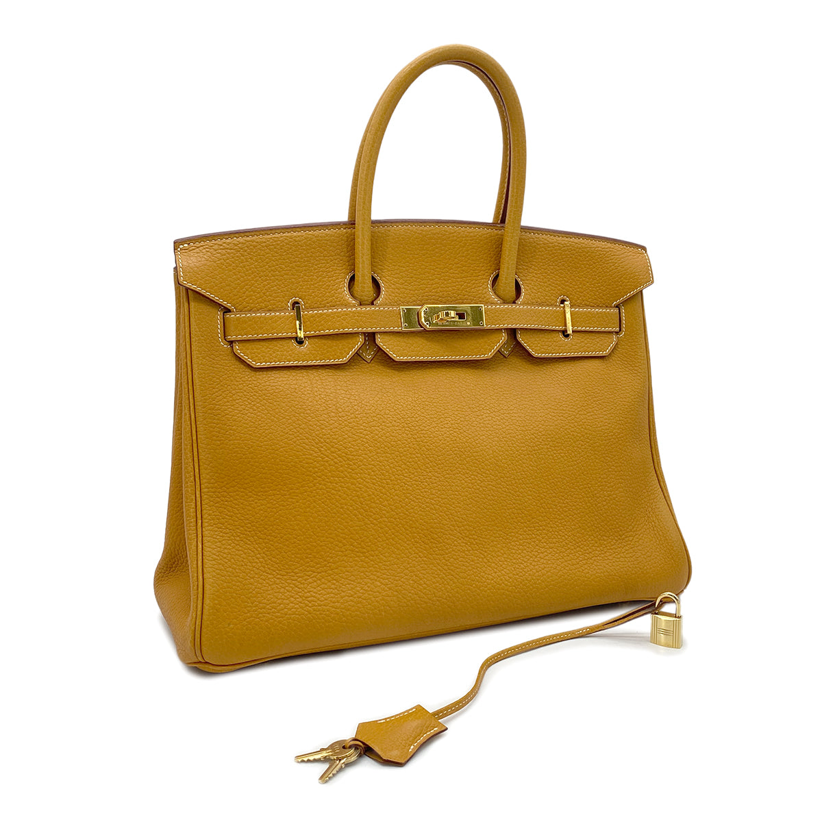 Luxury Promise Japan HERMES BIRKIN 35 NATUREL SABLE TOGO HAND BAG □C GHW 90275028