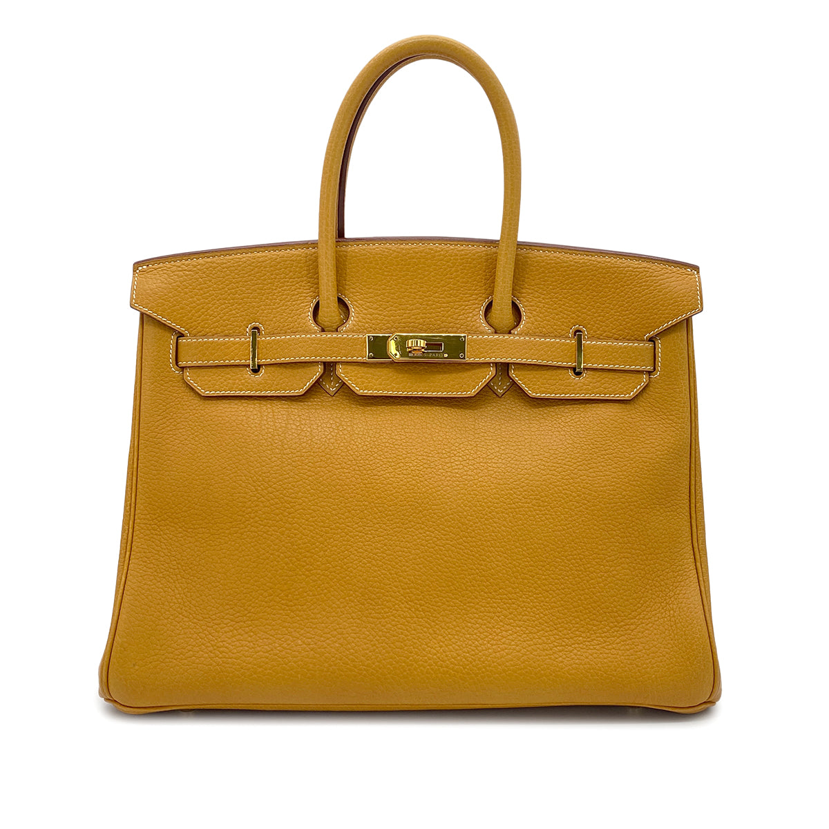 Luxury Promise Japan HERMES BIRKIN 35 NATUREL SABLE TOGO HAND BAG □C GHW 90275028