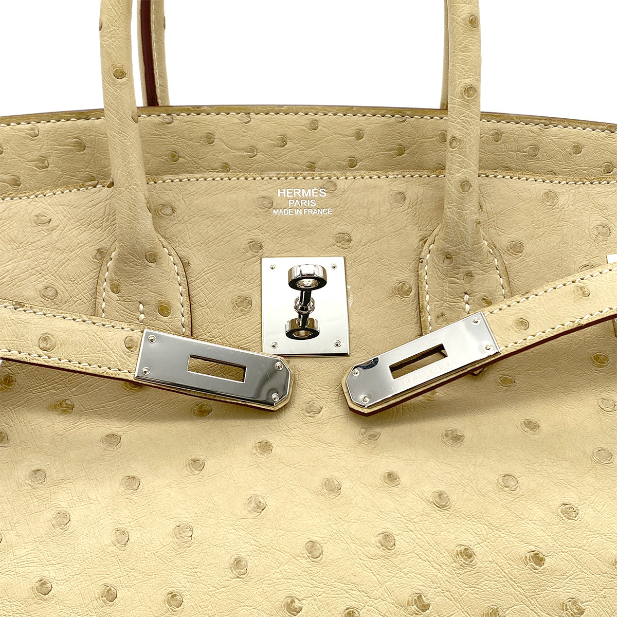 Luxury Promise Japan HERMES BIRKIN 35 PARCHEMIN OSTRICH HAND BAG □P SHW 90283469