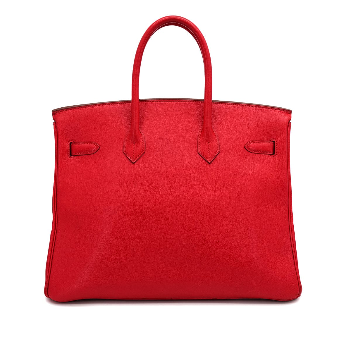 Luxury Promise Japan HERMES BIRKIN 35 ROUGE VIF VEAU GULLIVER HAND BAG 1995 CIRCLE Y GOLD HARDWARE 90318625