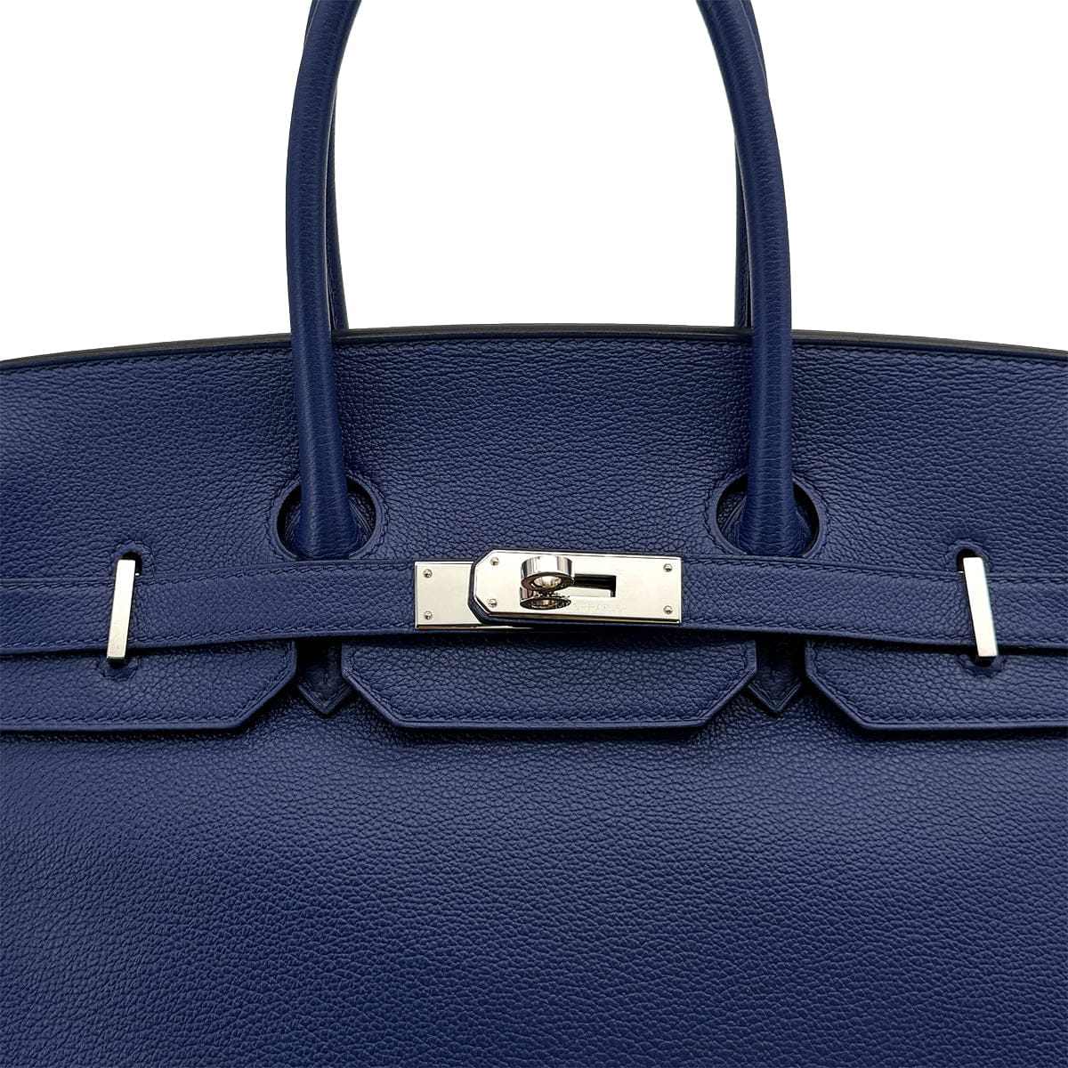 Luxury Promise Japan HERMES BIRKIN 35 SEA SURF AND FUN BLUE SAPHIR TAURILLON NOVILLO TOILE H HAND BAG 2018 C PALLADIUM HARDWARE 90313349