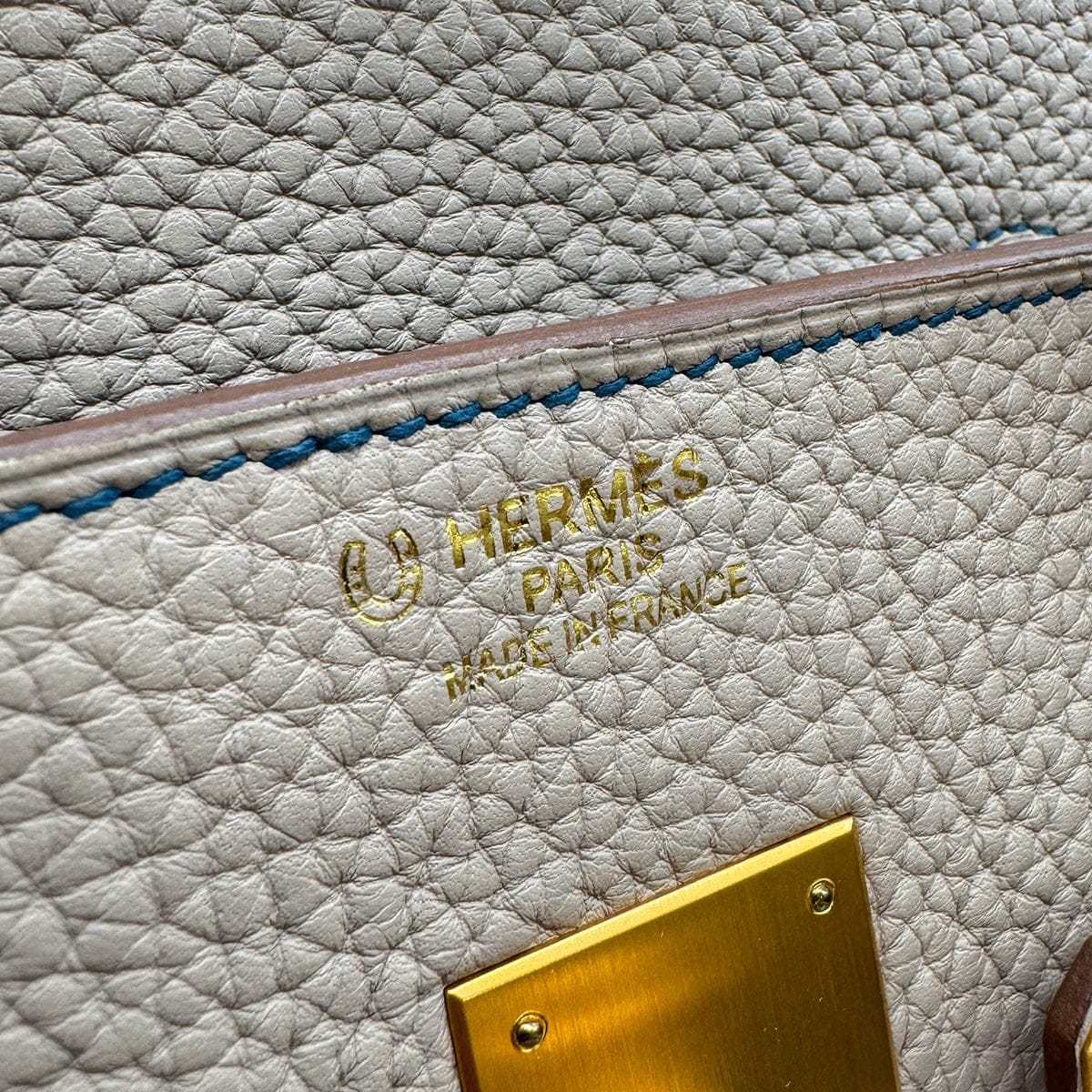 Luxury Promise Japan HERMES BIRKIN 35 VERSO ARGILE COBALT TAURILLON CLEMENCE HAND BAG □R GHW SPO 90305231