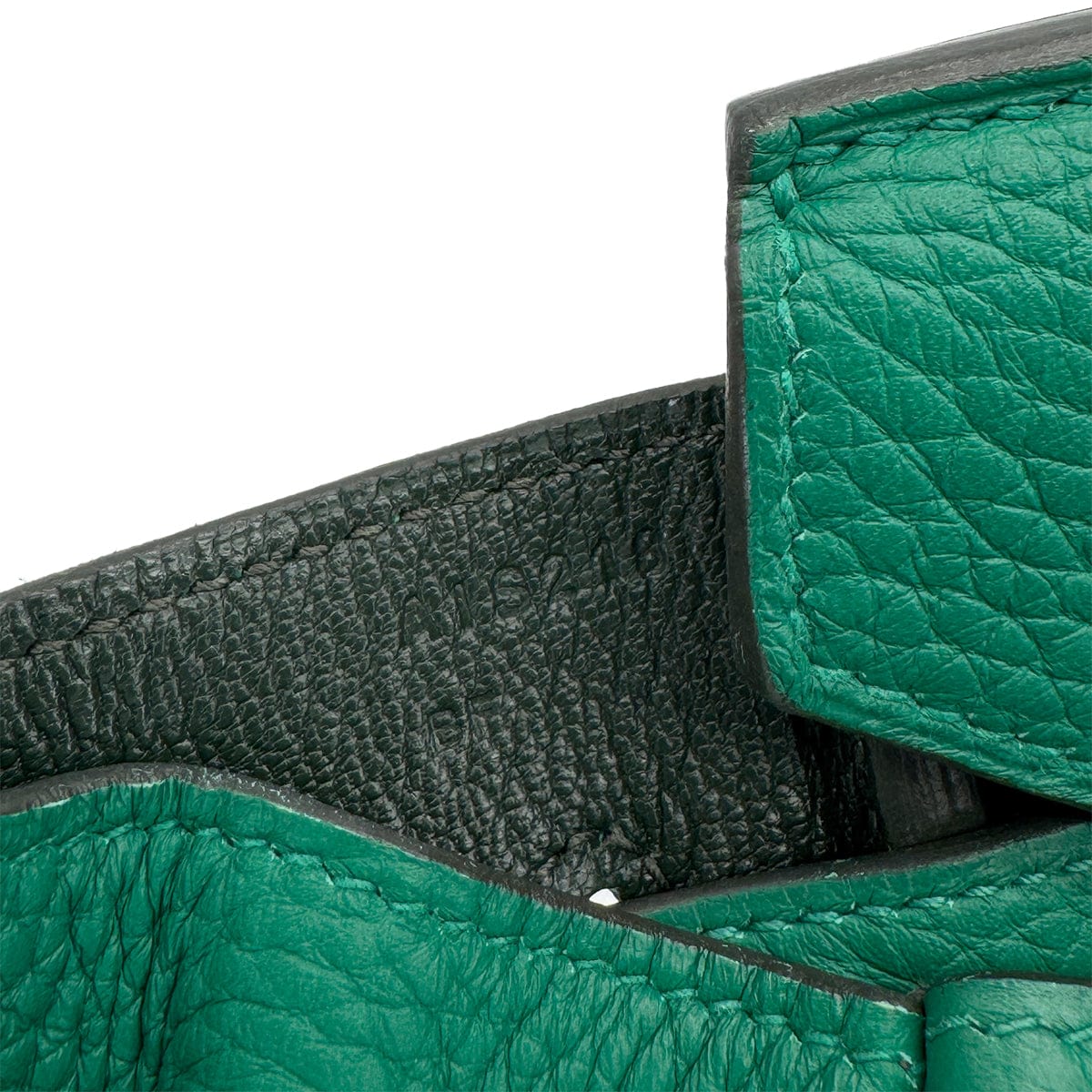 Luxury Promise Japan HERMES BIRKIN 35 VERSO VERT VERTIGO VERT FONCE TAURILLON CLEMENCE HAND BAG 2017 A STAMP PALLADIUM HARDWARE 90324745