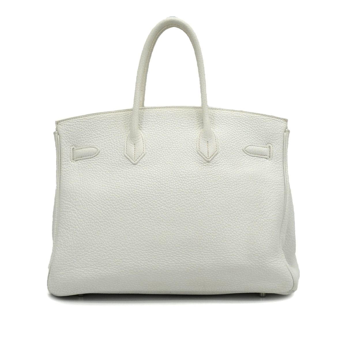 Luxury Promise Japan HERMES BIRKIN 35 WHITE TAURILLON CLEMENCE HAND BAG 2006 SQUARE J PALLADIUM HARDWARE 90338298