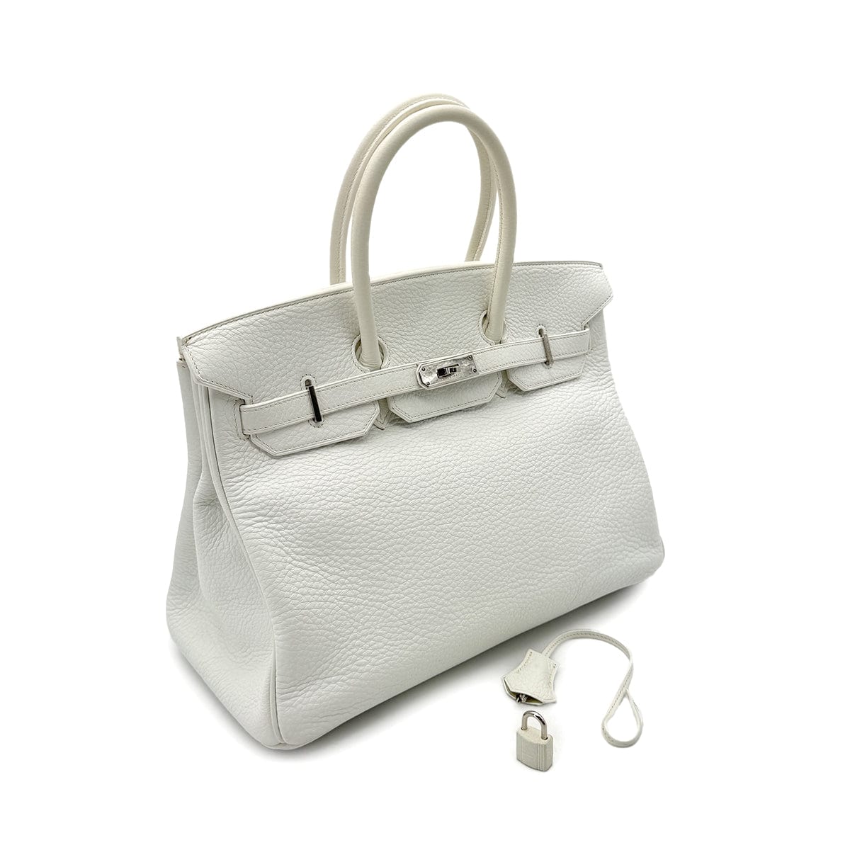 Luxury Promise Japan HERMES BIRKIN 35 WHITE TAURILLON CLEMENCE HAND BAG ▢I SHW 90292987
