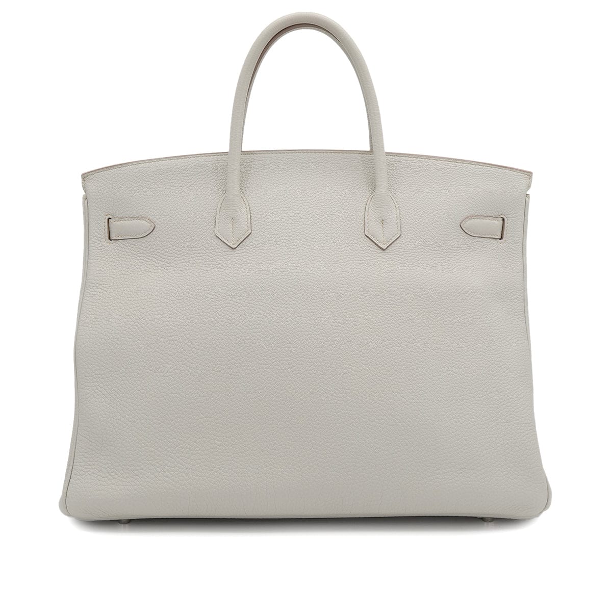 Luxury Promise Japan HERMES BIRKIN 40 GRIS PERLE TOGO HAND BAG 2011 SQUARE O PALLADIUM HARDWARE 90314370