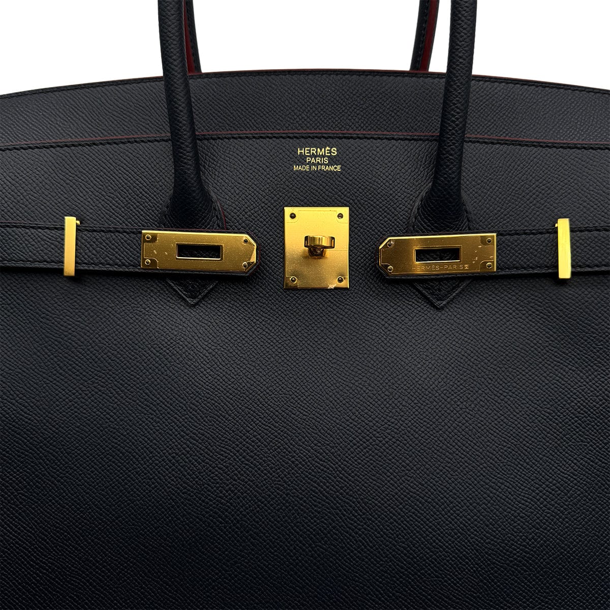 Luxury Promise Japan HERMES BIRKIN CONTOUR 35 BULUE INDIGO ROUGE H EPSOM HAND BAG 2016 X STAMP GOLD HARDWARE 90316989